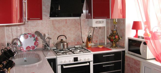 Как скрыть газовую колонку на кухне в хрущевке