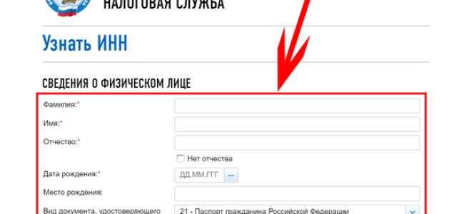 Как можно узнать ИНН по паспорту